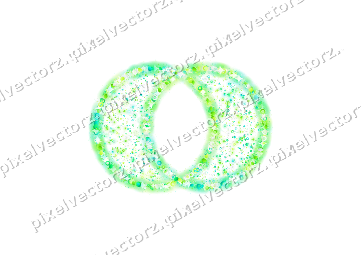 Seamless glitter wedding rings in green on a transparent background