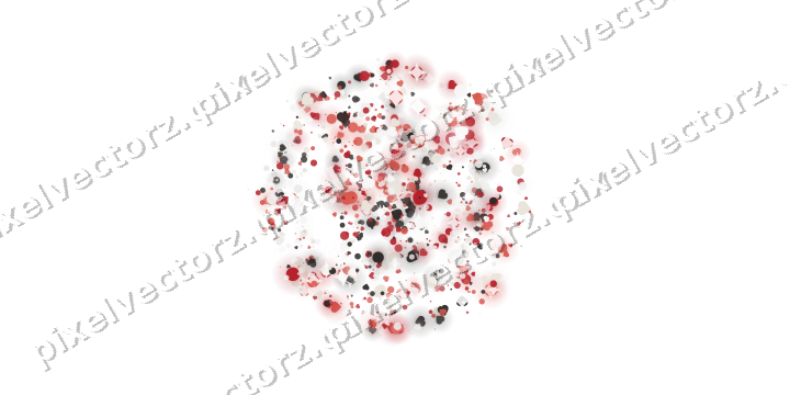 Seamless glitter spider web in red on a transparent background