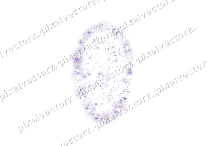 Seamless glitter easter egg in purple on a transparent background