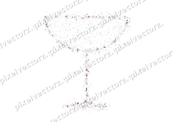 Seamless glitter champagne coupe on a transparent background
