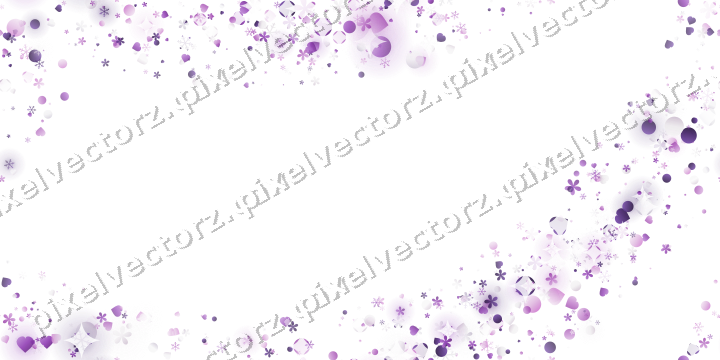 Nahtloser Glitzerbogen in Violett auf transparentem Grund