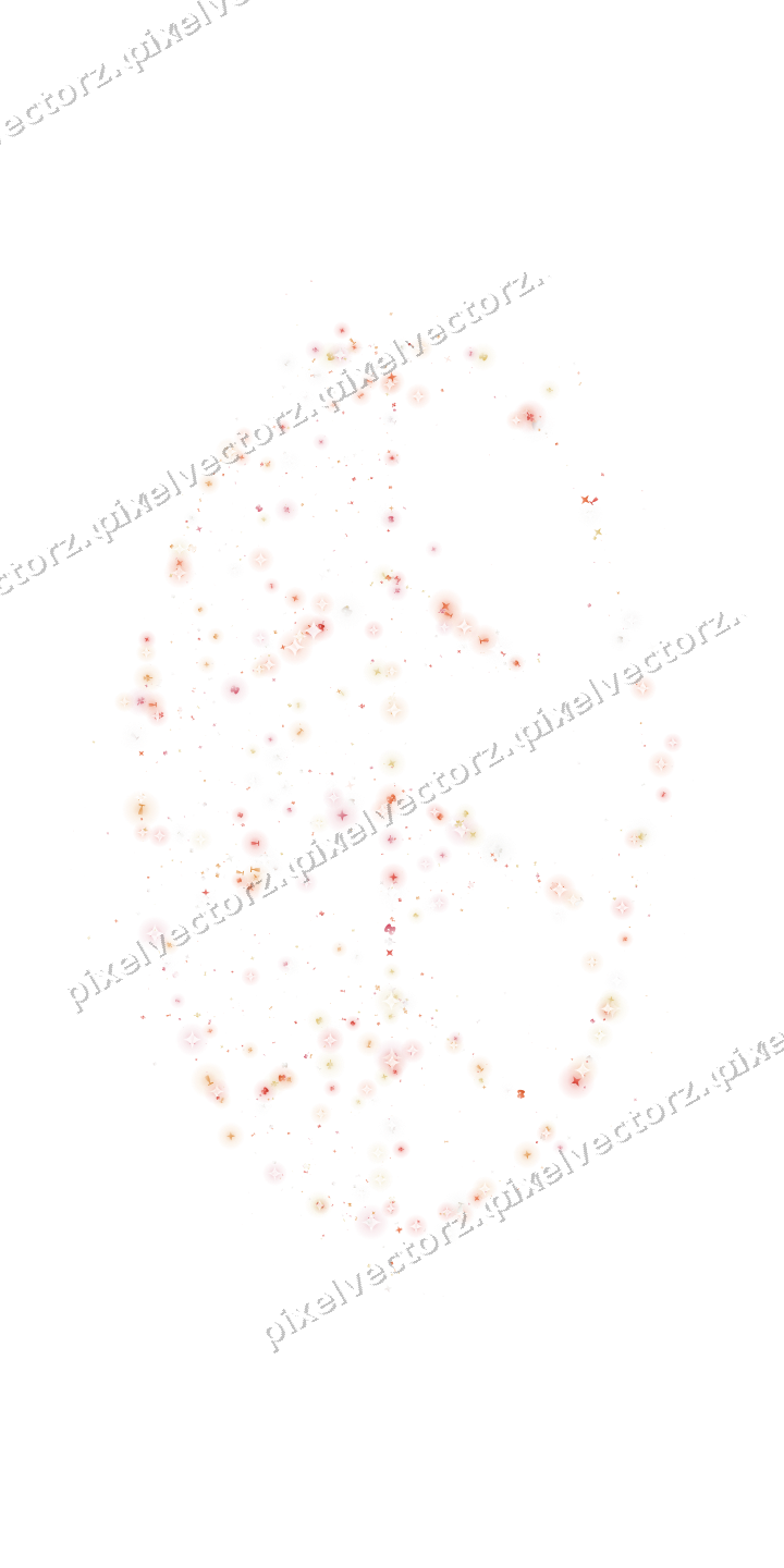 Seamless glitter leaf in red and orange on a transparent background