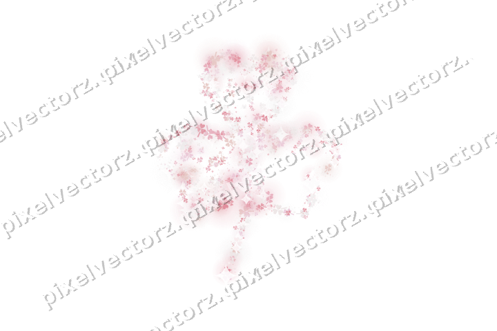 Seamless glitter shamrock of shamrocks on a transparent background