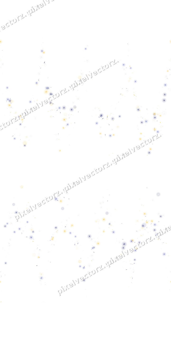 Seamless glitter garland of shards on a transparent background