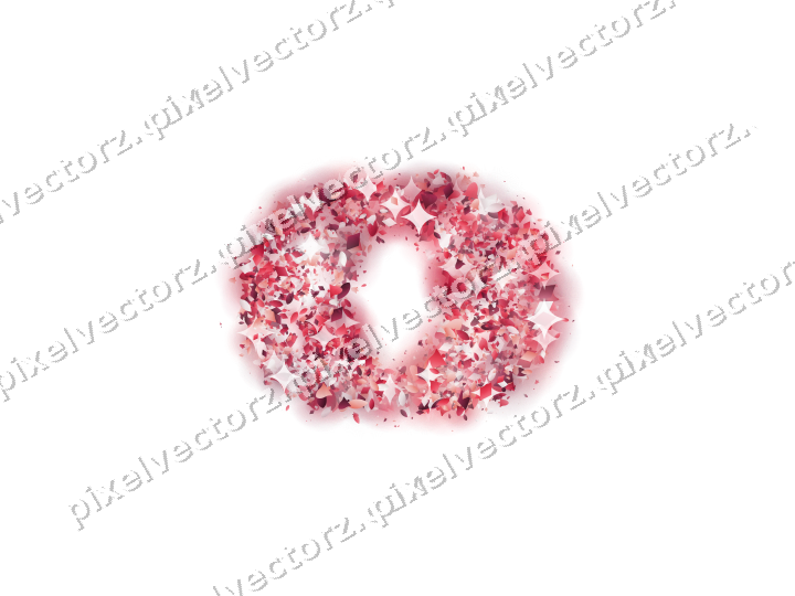 Seamless glitter wedding rings in pink on a transparent background
