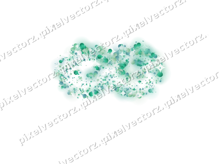 Seamless glitter carnival mask of baubles on a transparent background