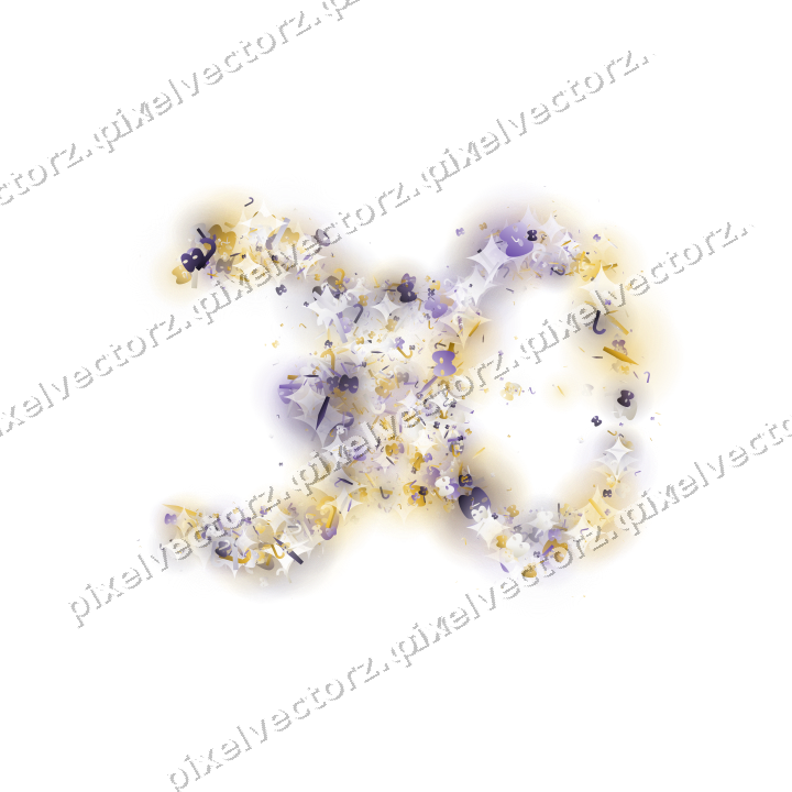 Seamless glitter number 30 in amber on a transparent background