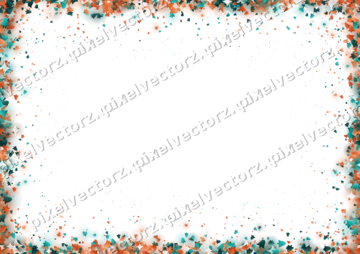 Seamless glitter vignette of bells on a transparent background