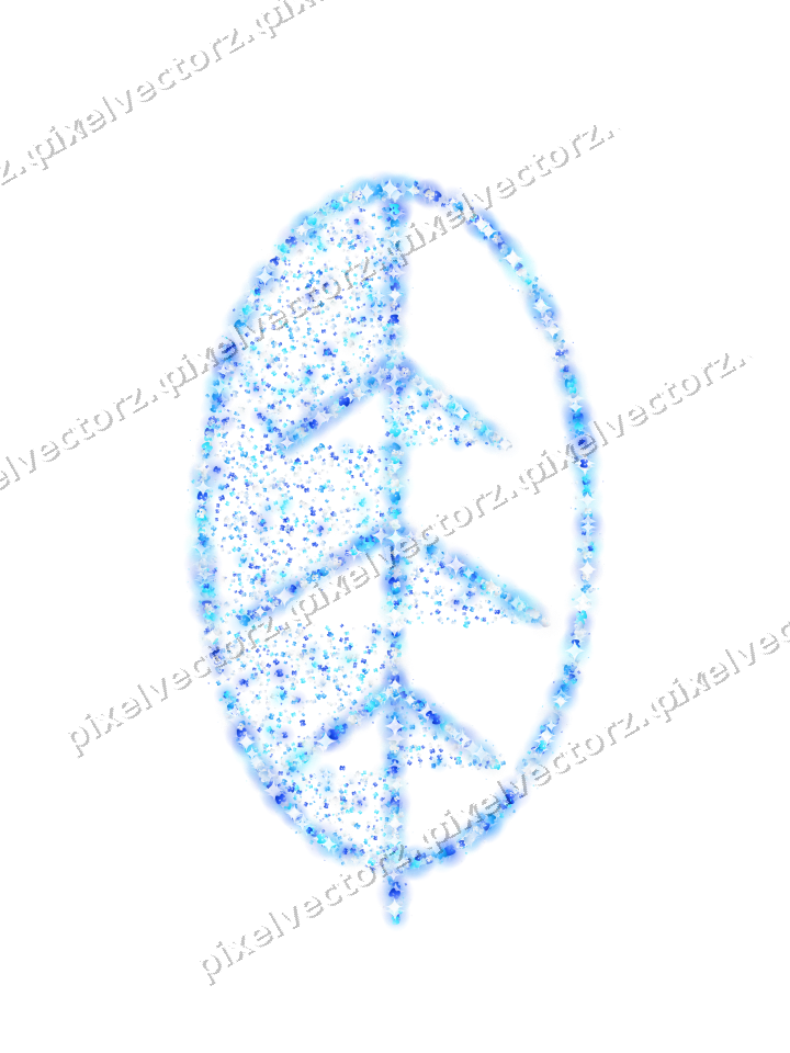 Seamless glitter leaf of masks in cyan on a transparent background