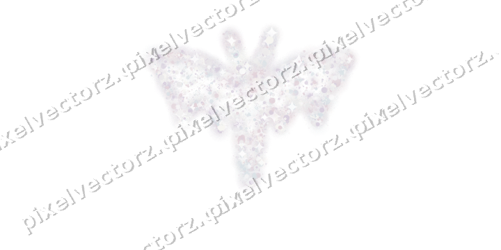 Seamless glitter bat in pale pink on a transparent background