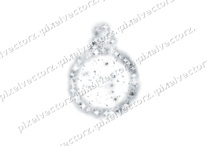 Seamless glitter bauble in pale blue on a transparent background