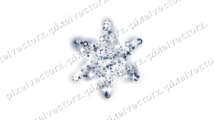 Seamless glitter star in dark blue on a transparent background