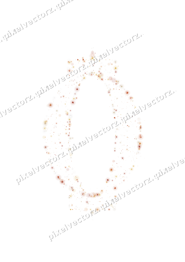 Seamless glitter lantern in orange on a transparent background