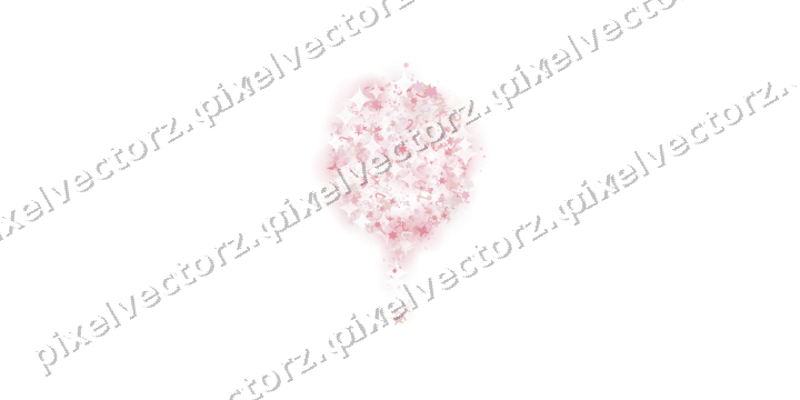 Seamless glitter balloon in pale pink on a transparent background