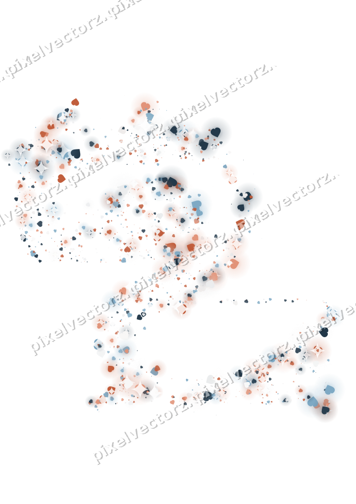 Seamless glitter dragon of hearts on a transparent background
