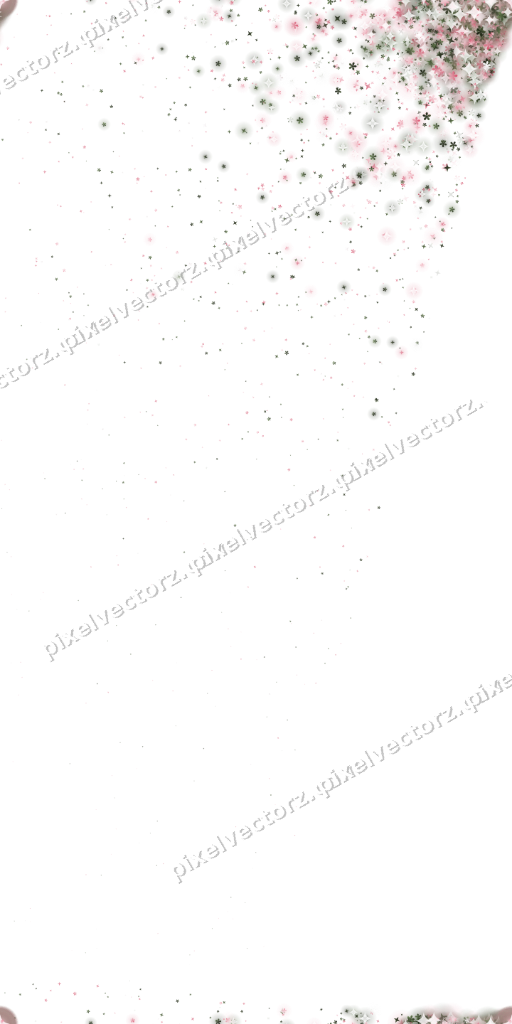 Seamless glitter corner in pink on a transparent background