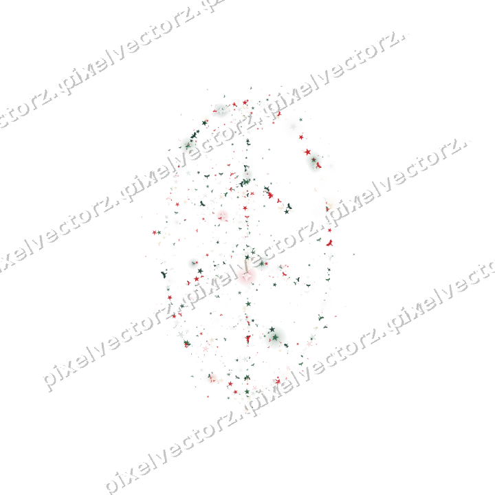 Seamless glitter leaf of stars and bats on a transparent background