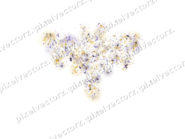 Seamless glitter bat of bats and leaves on a transparent background