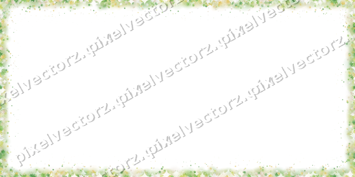 Seamless glitter border of stars in lime on a transparent background