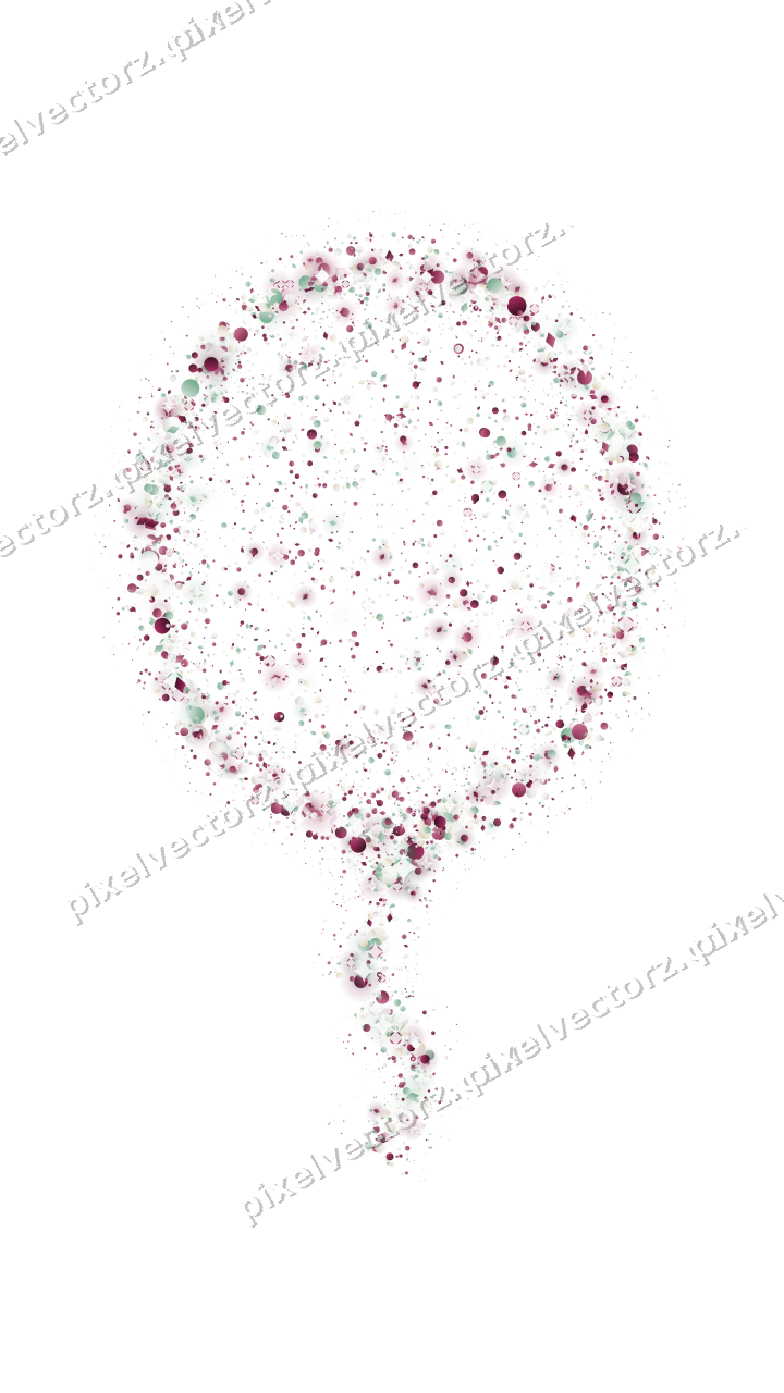 Seamless glitter balloon in dark pink on a transparent background