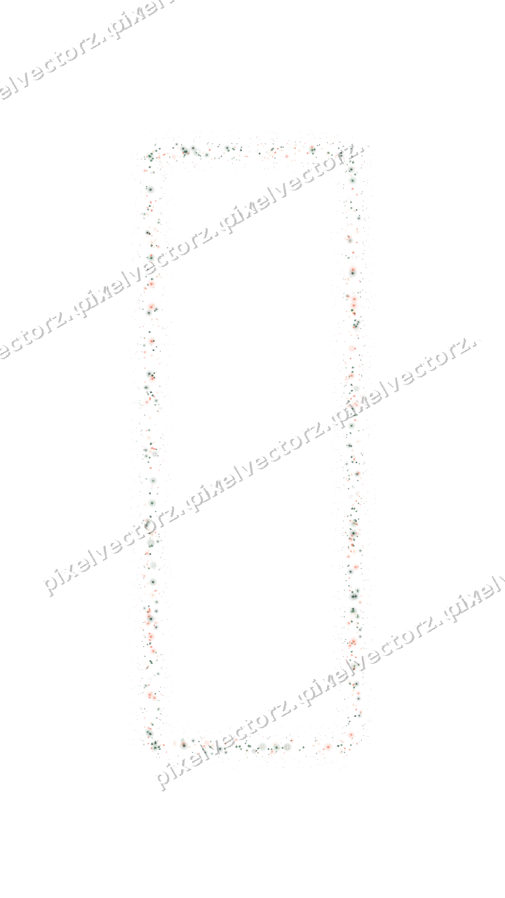 Seamless glitter frame of shamrocks on a transparent background