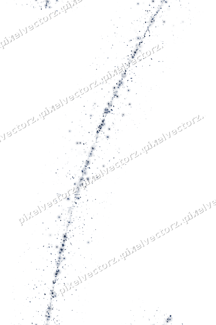 Seamless glitter arc of stars and bells on a transparent background