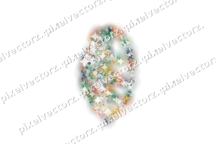 Seamless glitter leaf in amber and green on a transparent background