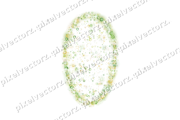 Seamless glitter easter egg of rings on a transparent background