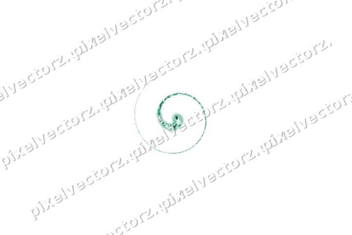 Seamless glitter spiral of gifts and eggs on a transparent background