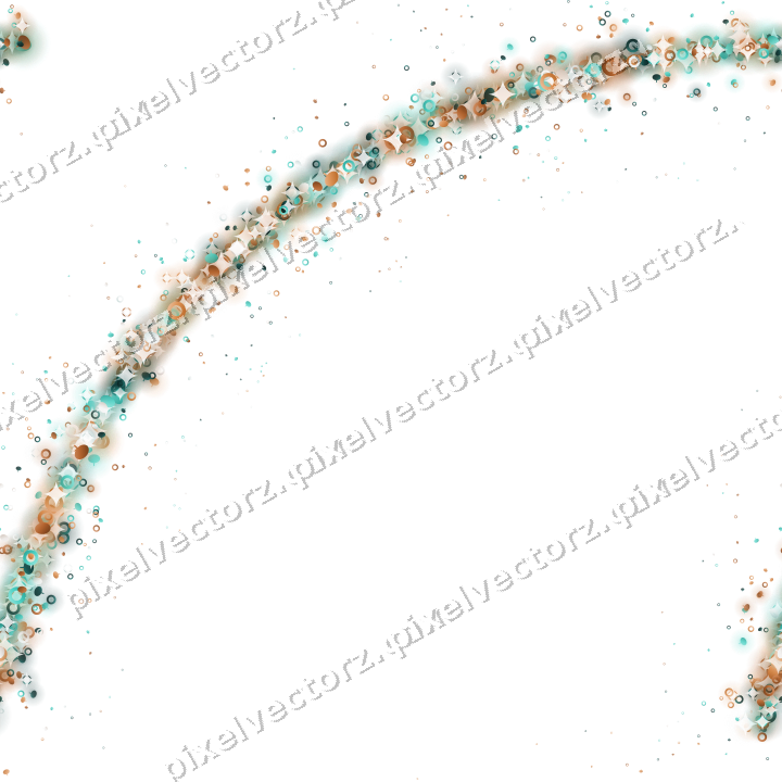 Seamless glitter arc of pumpkins and rings on a transparent background