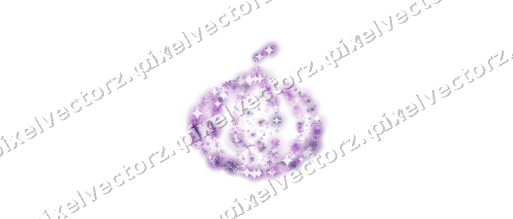 Seamless glitter pumpkin of snowflakes on a transparent background