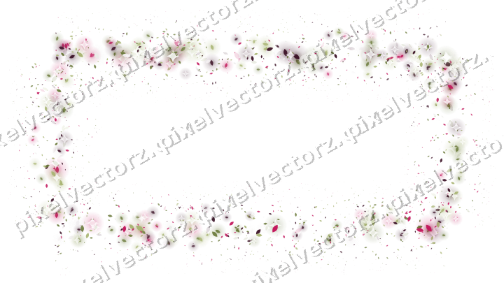 Seamless glitter frame of droplets in lime on a transparent background