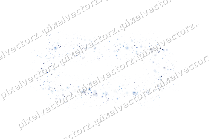 Seamless glitter frame in blue and cyan on a transparent background