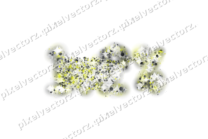 Seamless glitter number 1.2% of bunnies on a transparent background