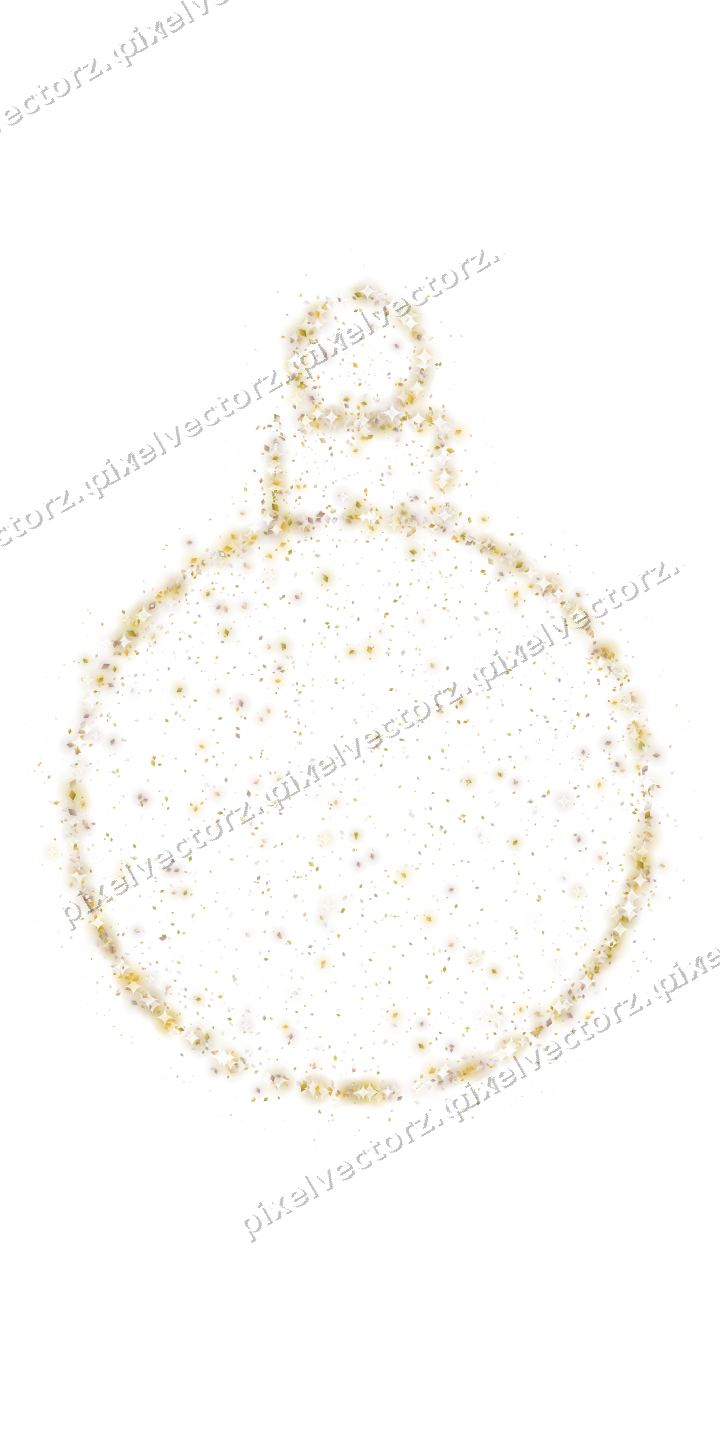 Seamless glitter bauble of diamonds on a transparent background