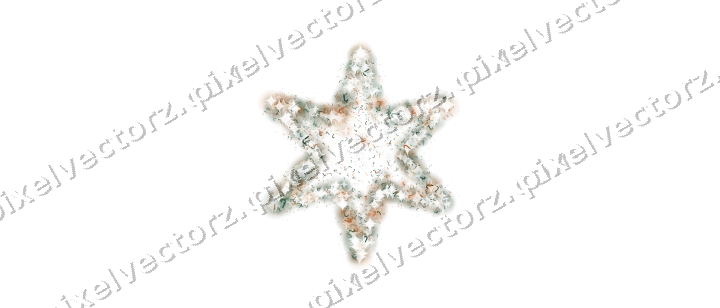 Seamless glitter star of candy canes on a transparent background