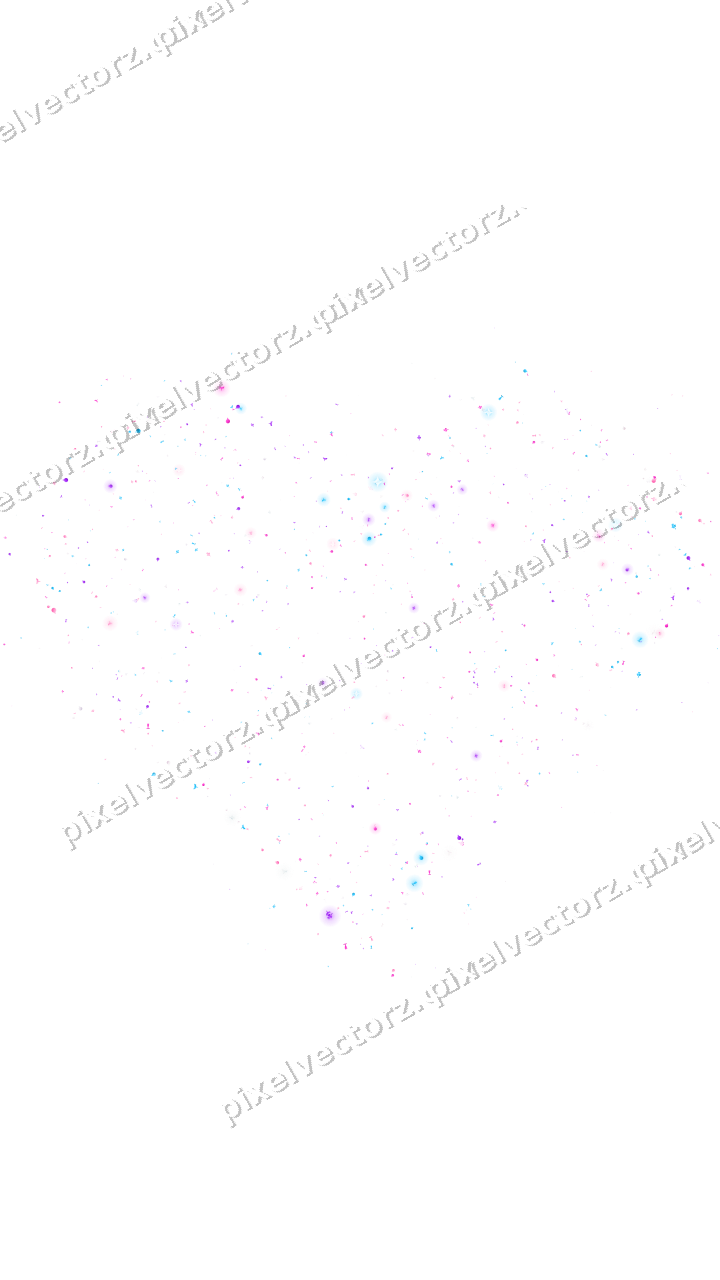 Seamless glitter heart in magenta on a transparent background