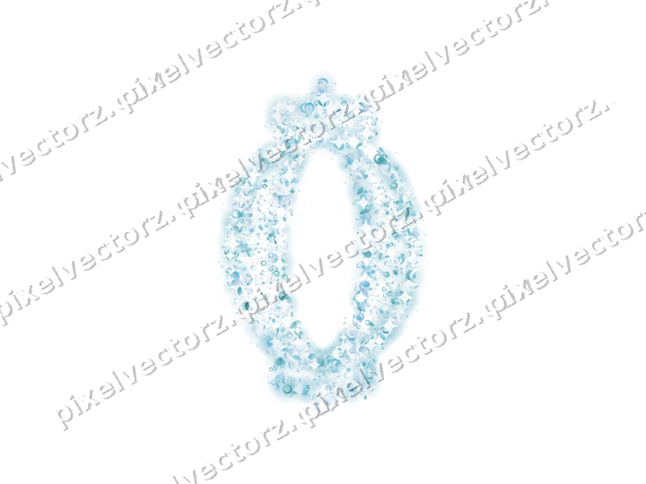 Seamless glitter lantern in cyan on a transparent background