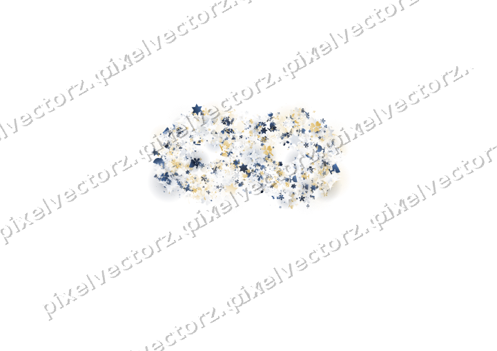 Seamless glitter carnival mask on a transparent background
