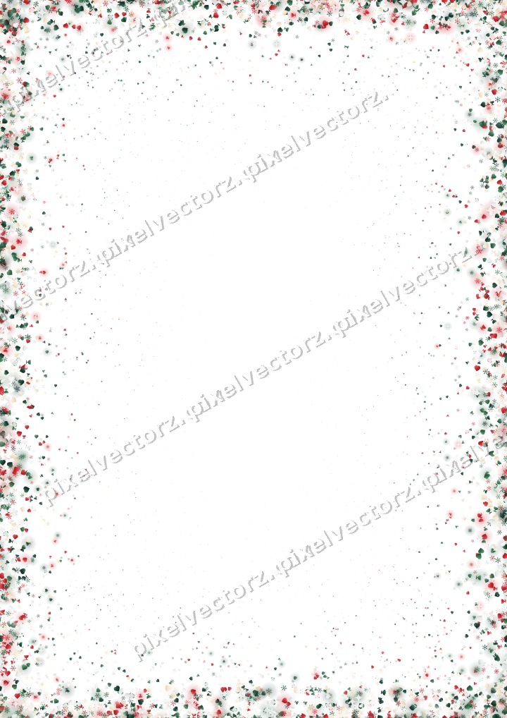 Seamless glitter border in dark green on a transparent background