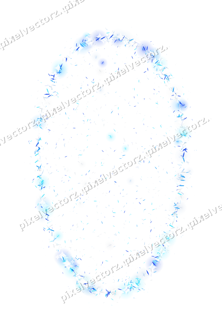 Seamless glitter easter egg of shards on a transparent background