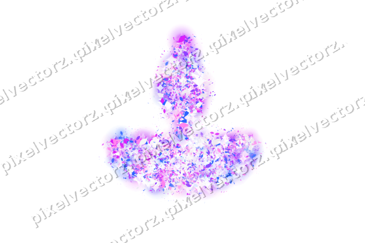 Seamless glitter diya lamp in purple on a transparent background