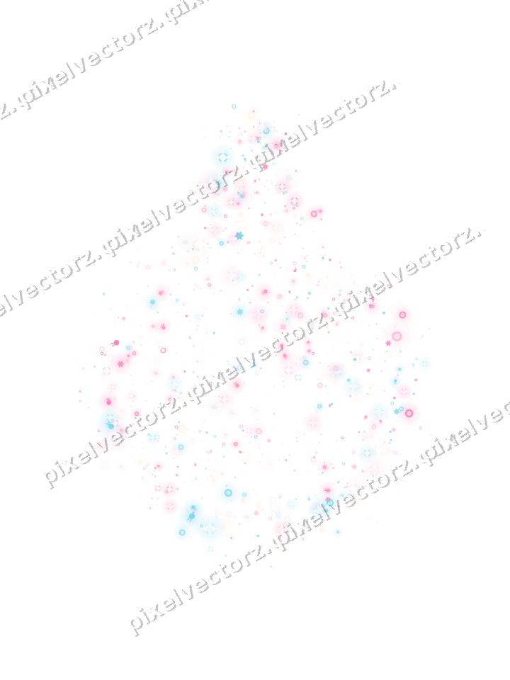 Seamless glitter bauble in pink and cyan on a transparent background