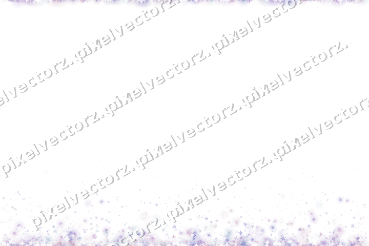 Seamless rising glitter of snowflakes on a transparent background