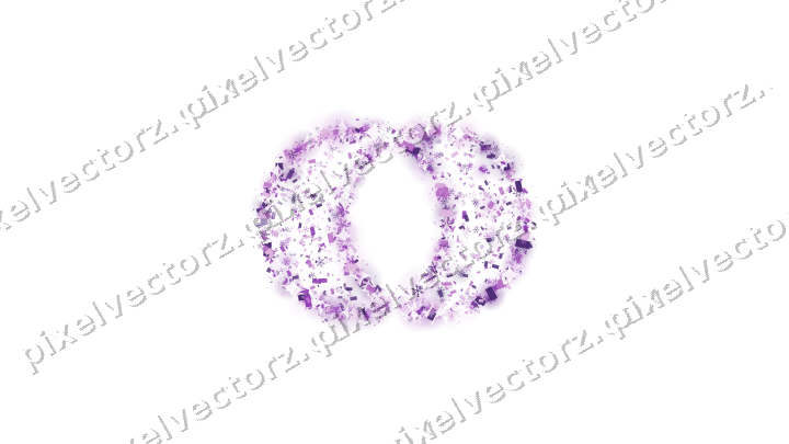 Seamless glitter wedding rings in purple on a transparent background