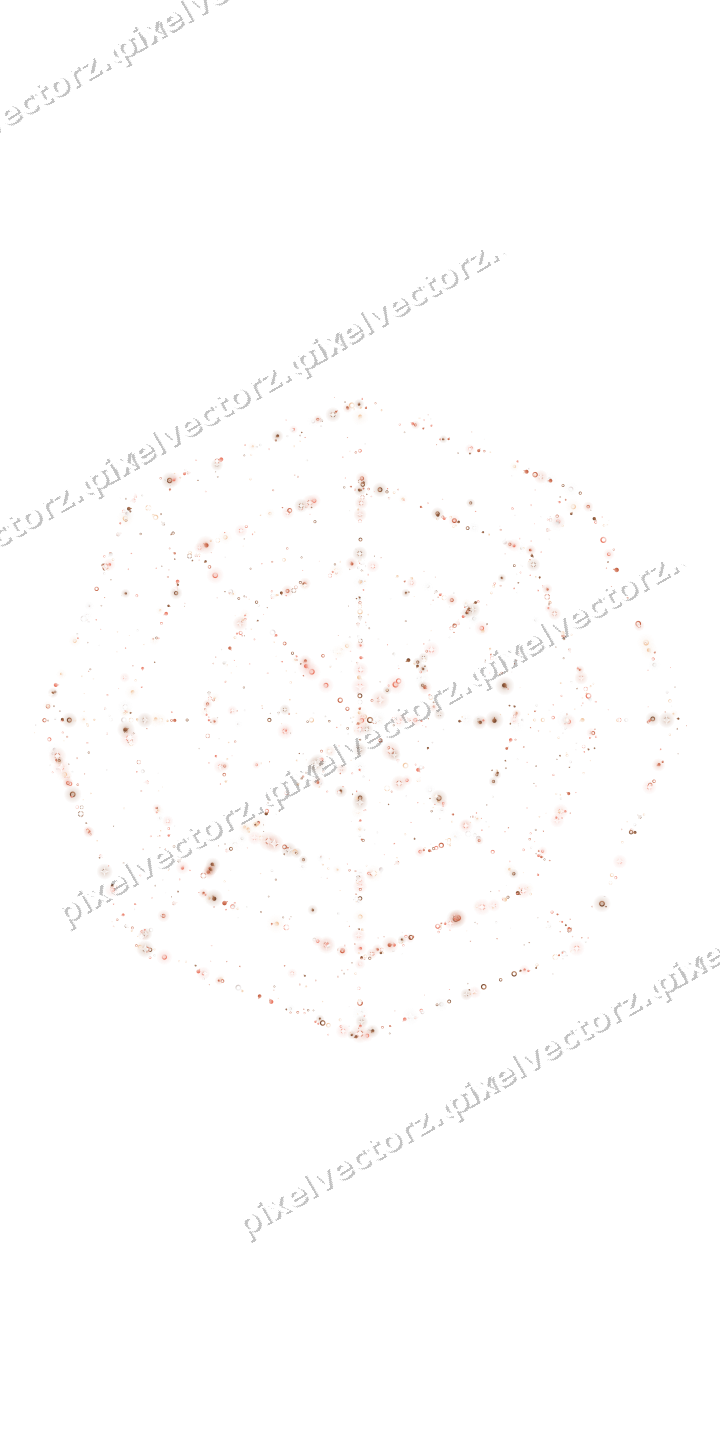 Seamless glitter spider web in orange on a transparent background
