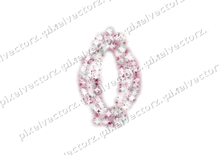 Seamless glitter lantern of stars on a transparent background