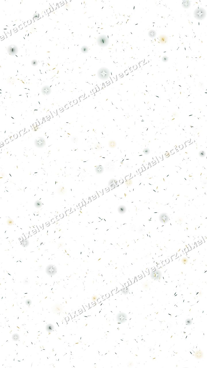 Seamless glitter scatter of shards on a transparent background