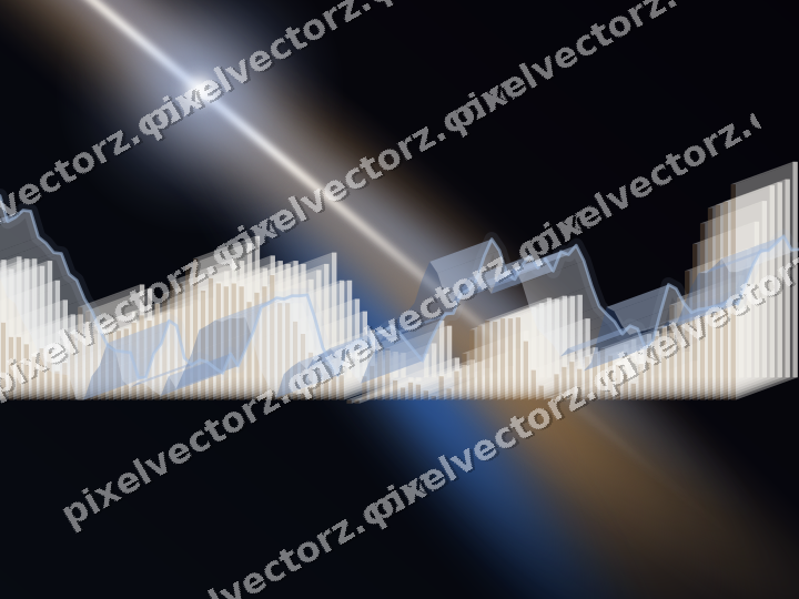 Leuchtender Neon Diagramm Hintergrund in Blau und Rot