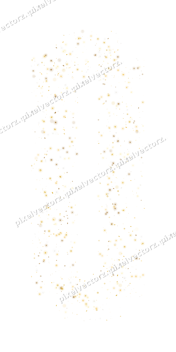 Nahtloser Glitzerrahmen aus Sternen und Ringen auf transparentem Grund
